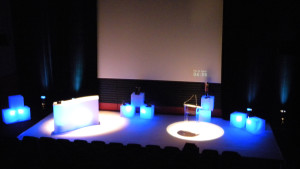 Ambiance de neige pour une présentation de produits dans le Farto